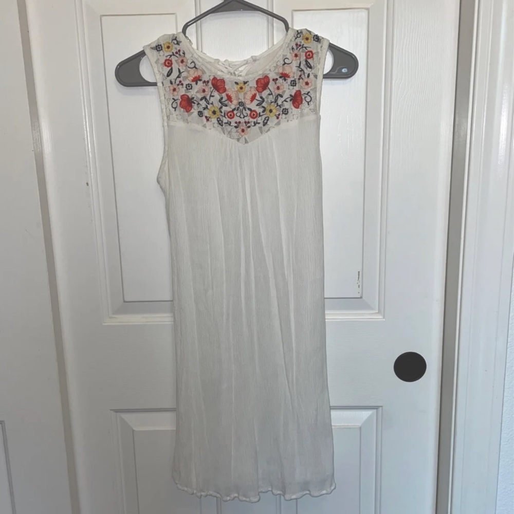 Trixxi White Lace Back Dress -Size L - Like New